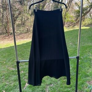 Elegant Black A-Line Skirt by